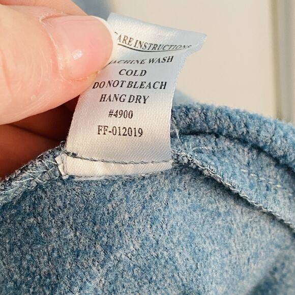 Free Fly Hoodie Sweatshirt XS Blue Thumb Loop Bamboo Performance Minimalist - Picture 4 of 5